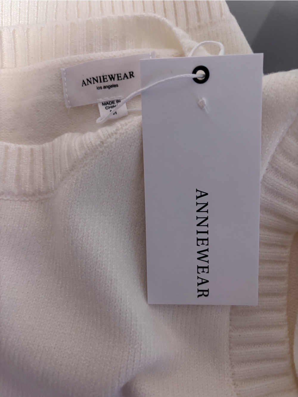 AnnieWear Cream Sleeveless Sweater Tank with Mallard Duck Print Size M NWT - Picture 4 of 6